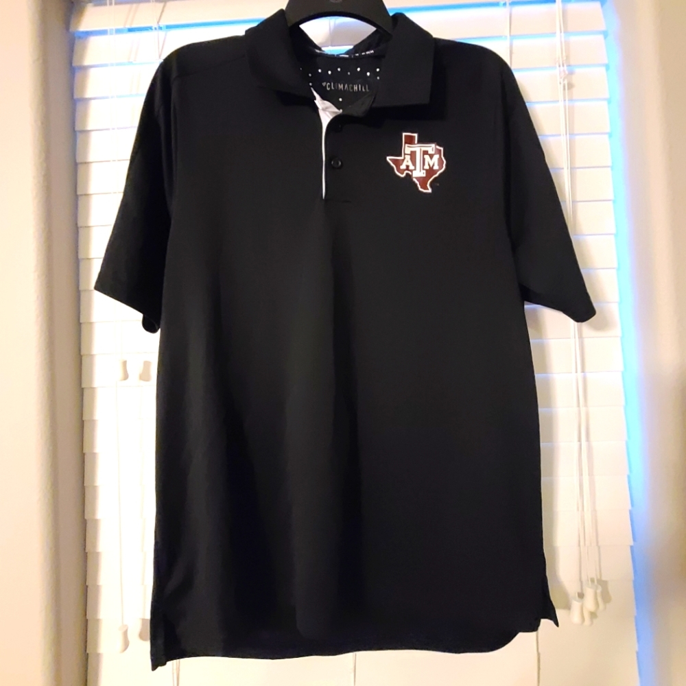 Women's A&M Adidas dri fit Polo top